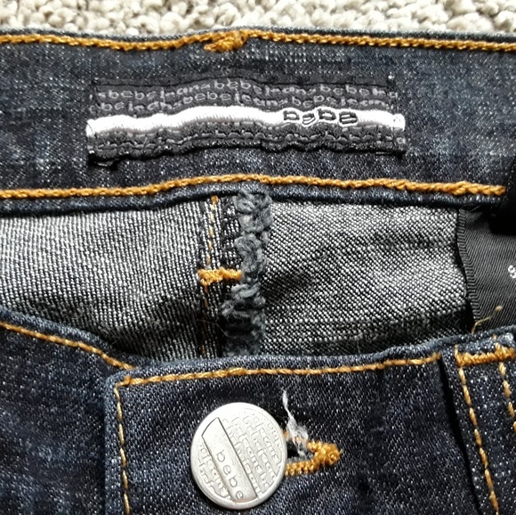 BEBE women dark blue jeans size 29 - Picture 4 of 6